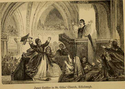 Reformation history; Jenny Geddes and her stool