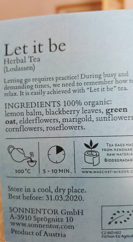 Let it Be – Herbal Tea Review