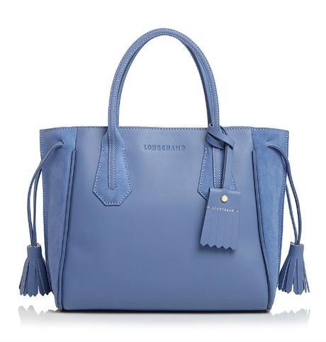 from Susan B. at unefemme.net, Longchamp Penelope Tote in blue mist
