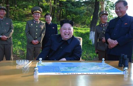 Kim Jong Un Observes and Guides Ballistic Missile Test