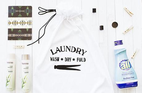 No-Sew Laundry Bag DIY