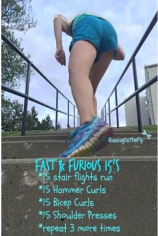 Stair & Strength Workout: Fast & Furious 15s