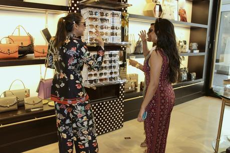 SHOPPING AT HENRI BENDEL, TYSONS CORNER MALL, fashion , retail therapy, bloggedrs event, style, pant suit, printed suit, myriad musings  