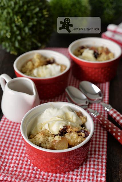 Maple Pear Cranberry Oat Crumble Yogurt - Low Fat, Low Sugar, Quick and Easy