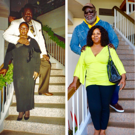 #TBT Bishop TD Jakes & Wife First Lady Serita Jakes Recreate A Pic From 23 Yrs. Ago