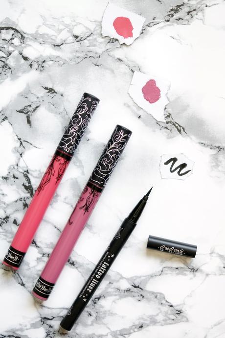 Hello Freckles Kat Von D Beauty Everlasting Liquid Lipsticks Lovesick Beloved Tattoo Liner Review