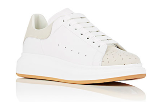 The Right 'OverSize' For Summer:  Alexander McQueen Oversized-Sole Leather Sneakers