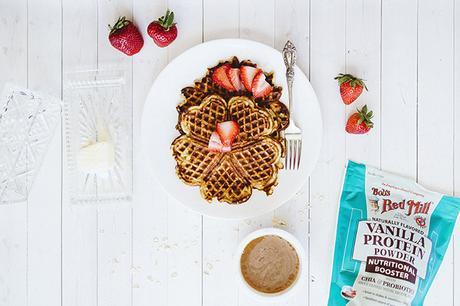 Healthy Waffle Recipe With 3-Ingredient Coconut Syrup