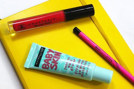 Rapid Reviews: Maybelline Master Precise Skinny Pencil, Maybelline Baby Skin Pore Eraser, and ABH Lip Gloss in 