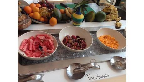 Fresh fruit breakfast. Kigali Marriott 5 star hotel bed and breakfast