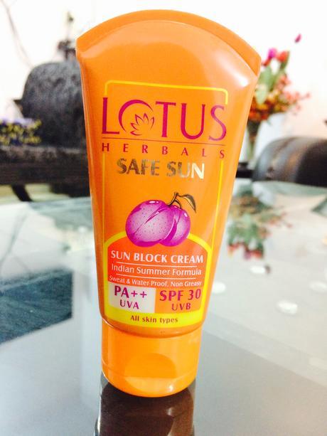 Lotus Herbals Sun Block Cream SPF-30 Review