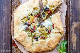 Spinach + Artichoke Mediterranean Galette (Gluten Free + Grain Free)