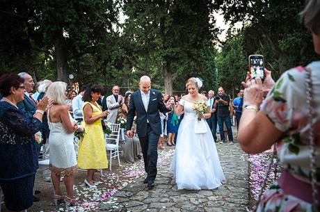 Mint & peach summer wedding in Greece