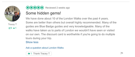 #London Walkers Review #LondonWalks: 