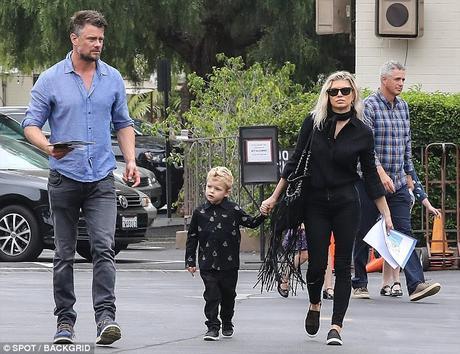 Singer Fergie Husband Josh Duhamel and Son Axl Spotted Attending Church In L.A.