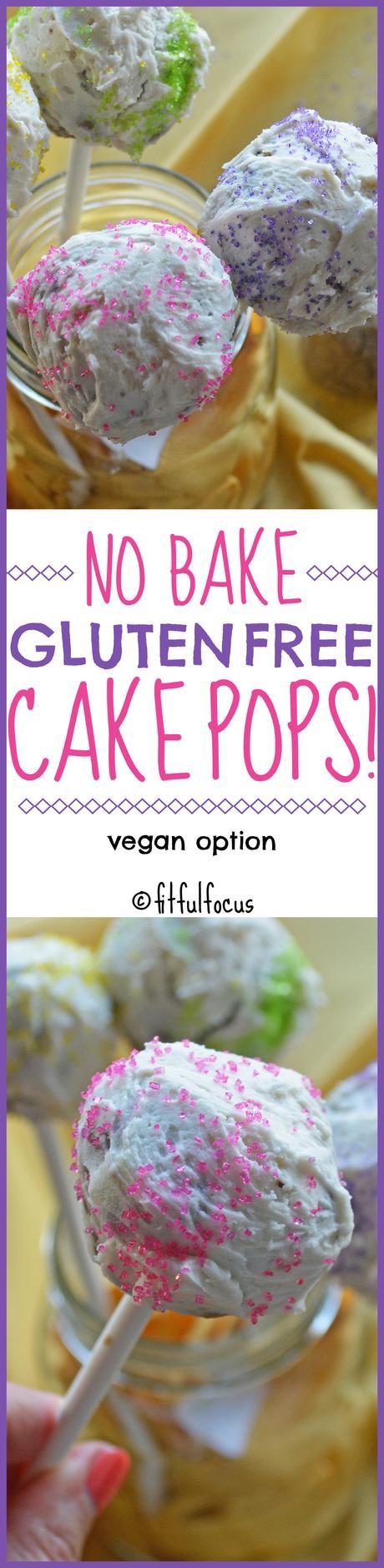 No Bake Gluten Free Cake Pops (vegan)