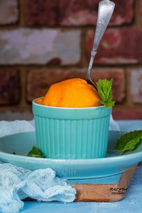 Mango sorbet recipe | Mango sorbet in 30 minutes