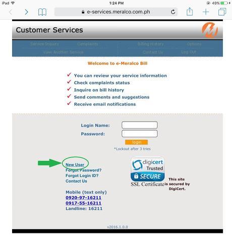 How to view and download your e-MERALCO Bill from the internet?