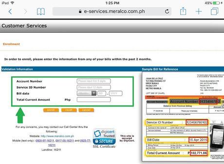 How to view and download your e-MERALCO Bill from the internet?