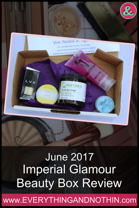 June 2017 Imperial Glamour Beauty Box Review