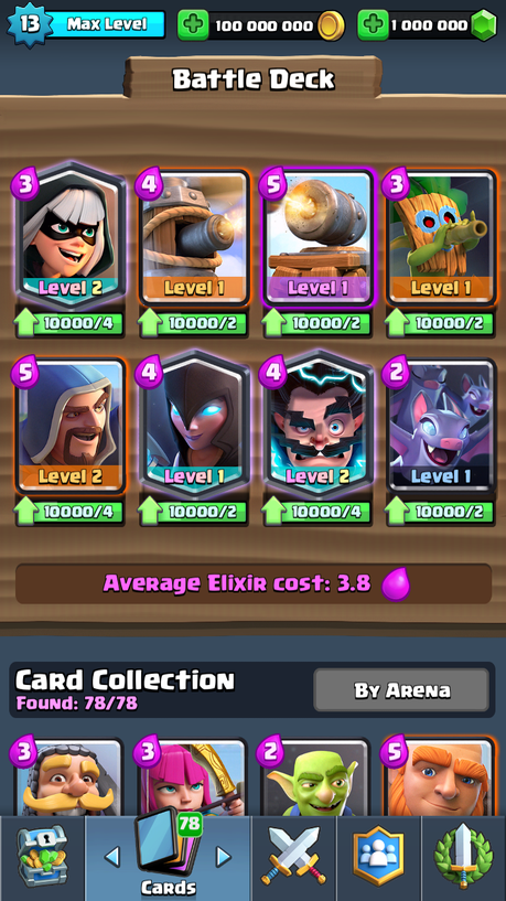 clash royale private server with modded cards