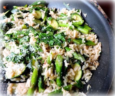 Asparagus and Courgette Rice