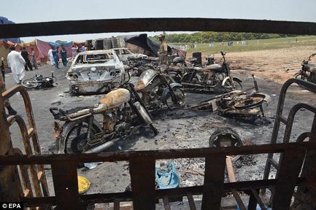 Tanker in Public Place ~ leaking oil explodes killing more than 150 in Pakistan