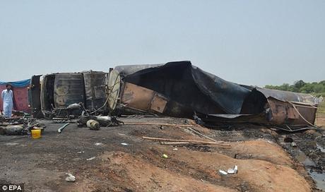 Tanker in Public Place ~ leaking oil explodes killing more than 150 in Pakistan
