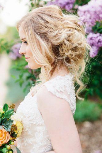 wedding hairstyles for medium hair beatiful updo blond alyssia baird