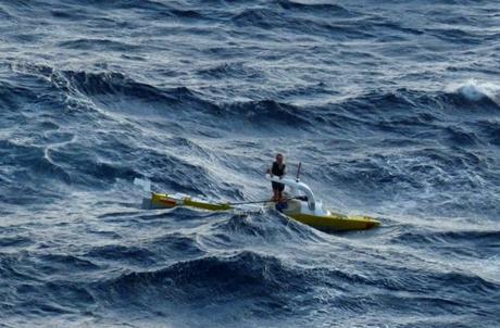 Aleksander Doba Makes Mid-Atlantic Repairs to Kayak to Continue Paddling Towards Europe