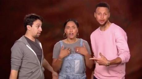 Steph & Ayesha Curry Join Hamilton Star Lin-Manuel Miranda In The #Ham4All Challenge