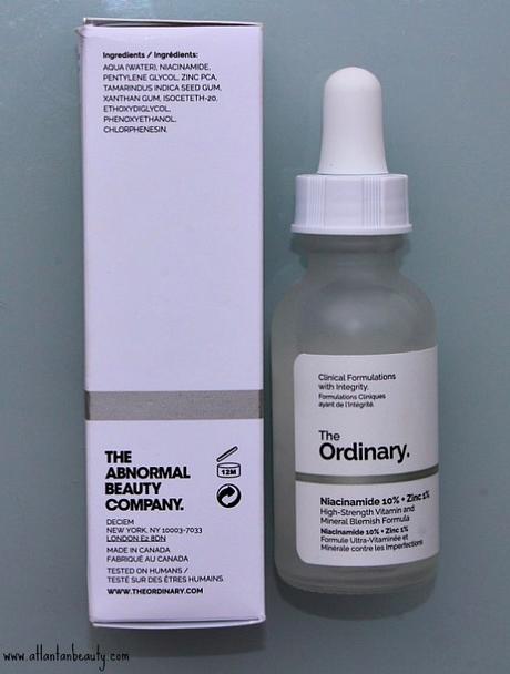 The Ordinary Niacinamide 10% + Zinc 1% Solution