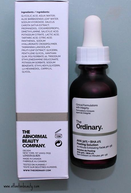 The Ordinary AHA/BHA Peeling Solution