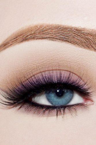 wedding makeup blue eye with violet bonitafy beauty