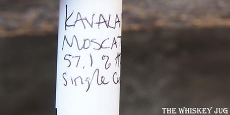 Kavalan Solist Moscatel Sherry Label