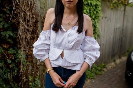 Bardot Ruffle Sleeve Top