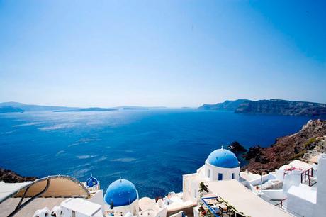Inspired by the Blue and White of Santorini