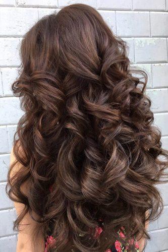 easy wedding hairstyles dark hair curls elstile