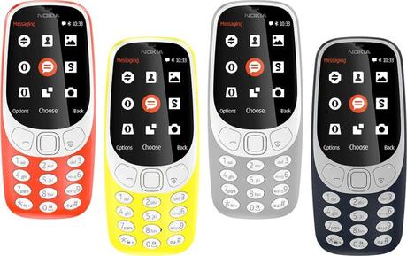 Nokia 3310 2017 Color Choices