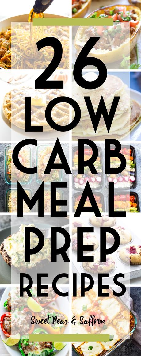 These low carb meal prep recipes have got you covered for breakfast, lunch, dinner and snacks! Carb grams listed so you don't have to hunt them down yourself.