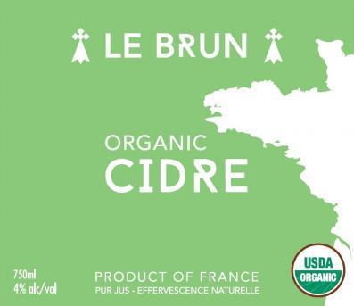 Le Brun Organic Cidre