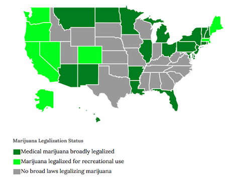 Nevada Becomes The 5th State For Legal Marijuana