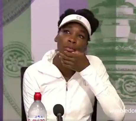 VENUS WILLIAMS IS OVERCOME WITH EMOTION WHILE DISCUSSING FATAL CAR CRASH