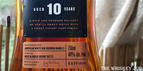 Jura 10 Years Label