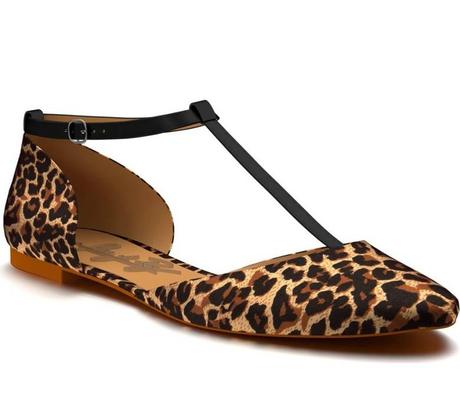 detail: t-strap leopard print flat from Shoes of Prey. Details at une femme d'un certain age.