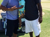 Christian Russell Wilson Baby Future Pose with Legend Michael Jordan