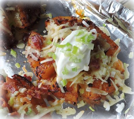 All Dressed Bloomin'Baked Potatoes