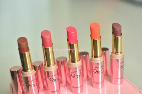 Lakme 9to5 Primer + Matte Lipstick Review, Swatches glammegal