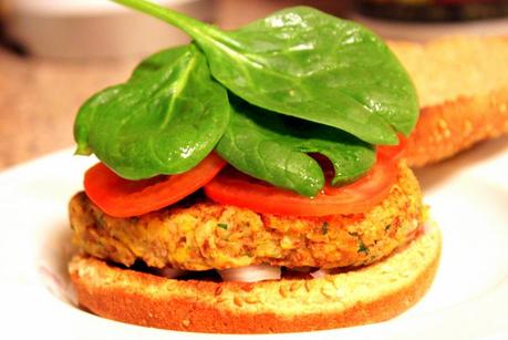 Southwestern Pinto Bean Veggie Burgers