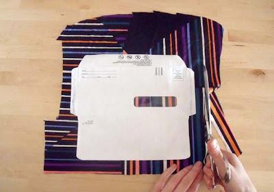 How-Tuesday: Fabric Scrap Envelopes